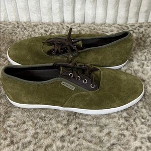 Dekline retro Skate Shoes Moss Dark Brown Suede Leather sneakers men’s  10
